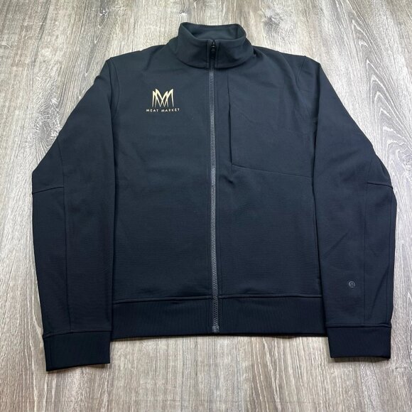 Lululemon Jacket Black Sojourn Full Zip Stretch Men’s Size L Large Embroidered - Picture 2 of 10